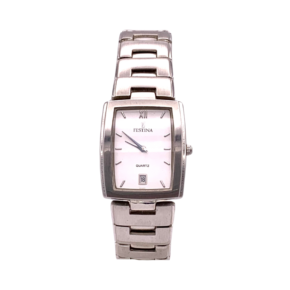 Festina Donna Solo Tempo Bianco con Cinturino in Acciaio F6620/1