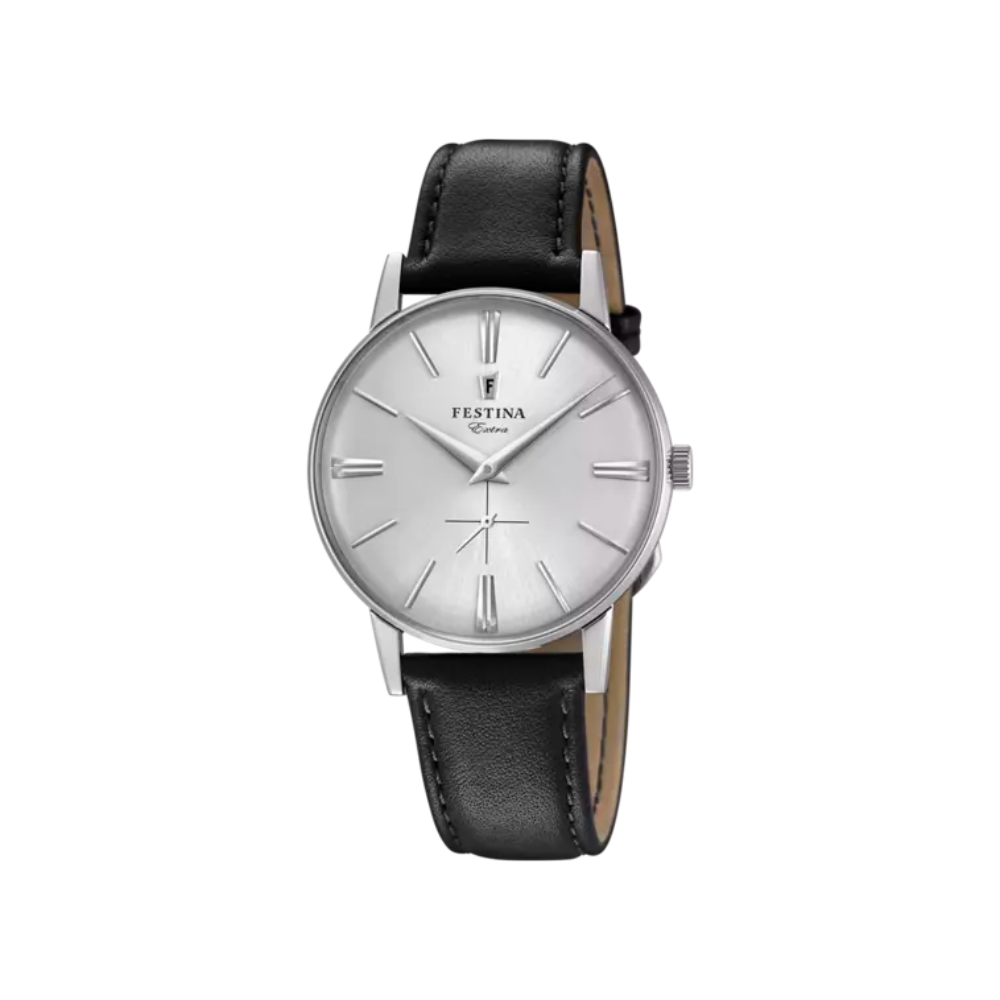 Festina Uomo Extra Argento con Cinturino in Pelle F20248/1