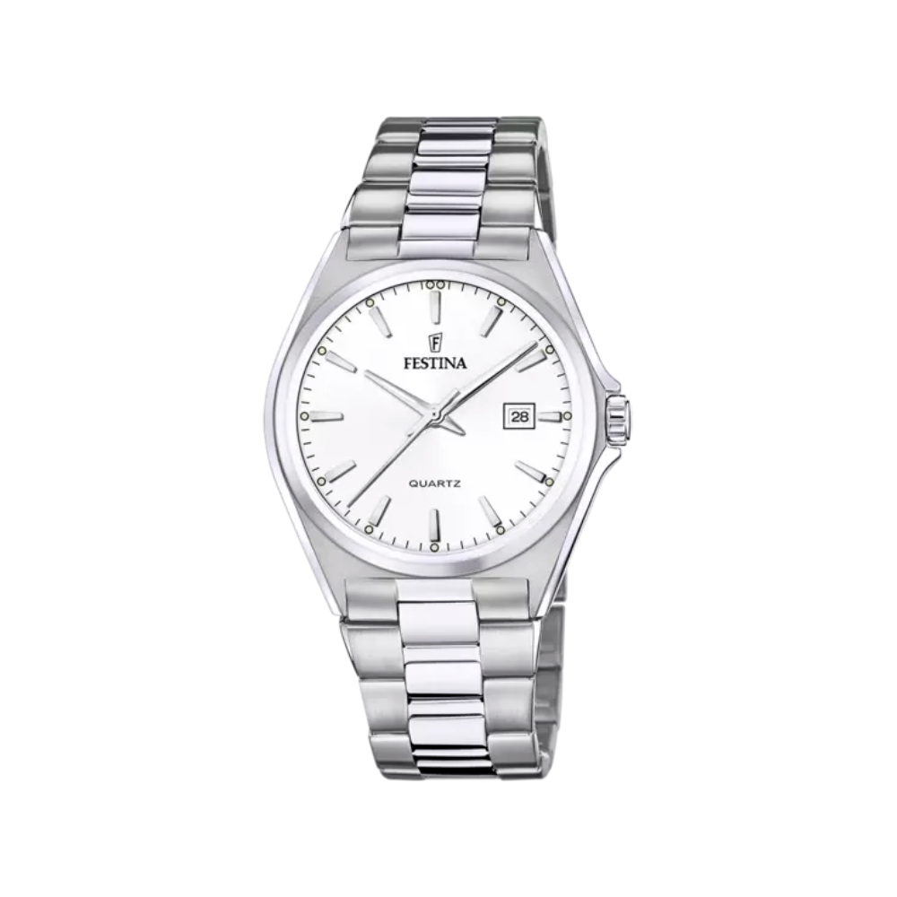 Festina Uomo Classics Bianco con Cinturino in Acciaio F20552/2