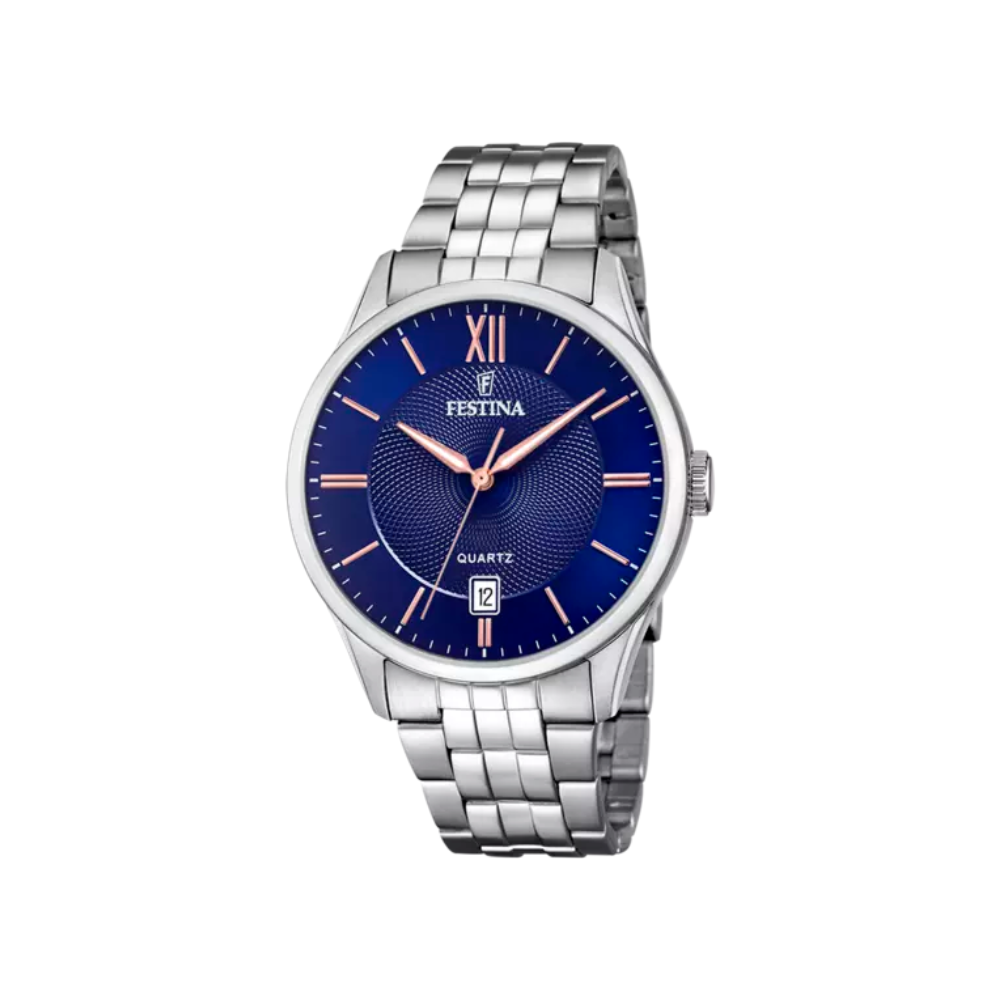 Festina Uomo Classics Blu con Cinturino in Acciaio F20425/5