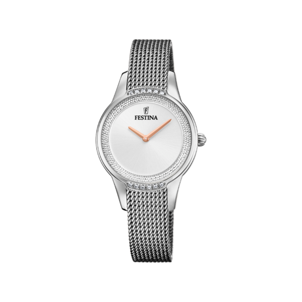Festina Donna Mademoiselle Argento con Cinturino in Acciaio F20494/1