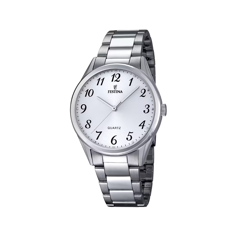 Festina Uomo Solo Tempo Bianco con Cinturino in Acciaio F16875/1
