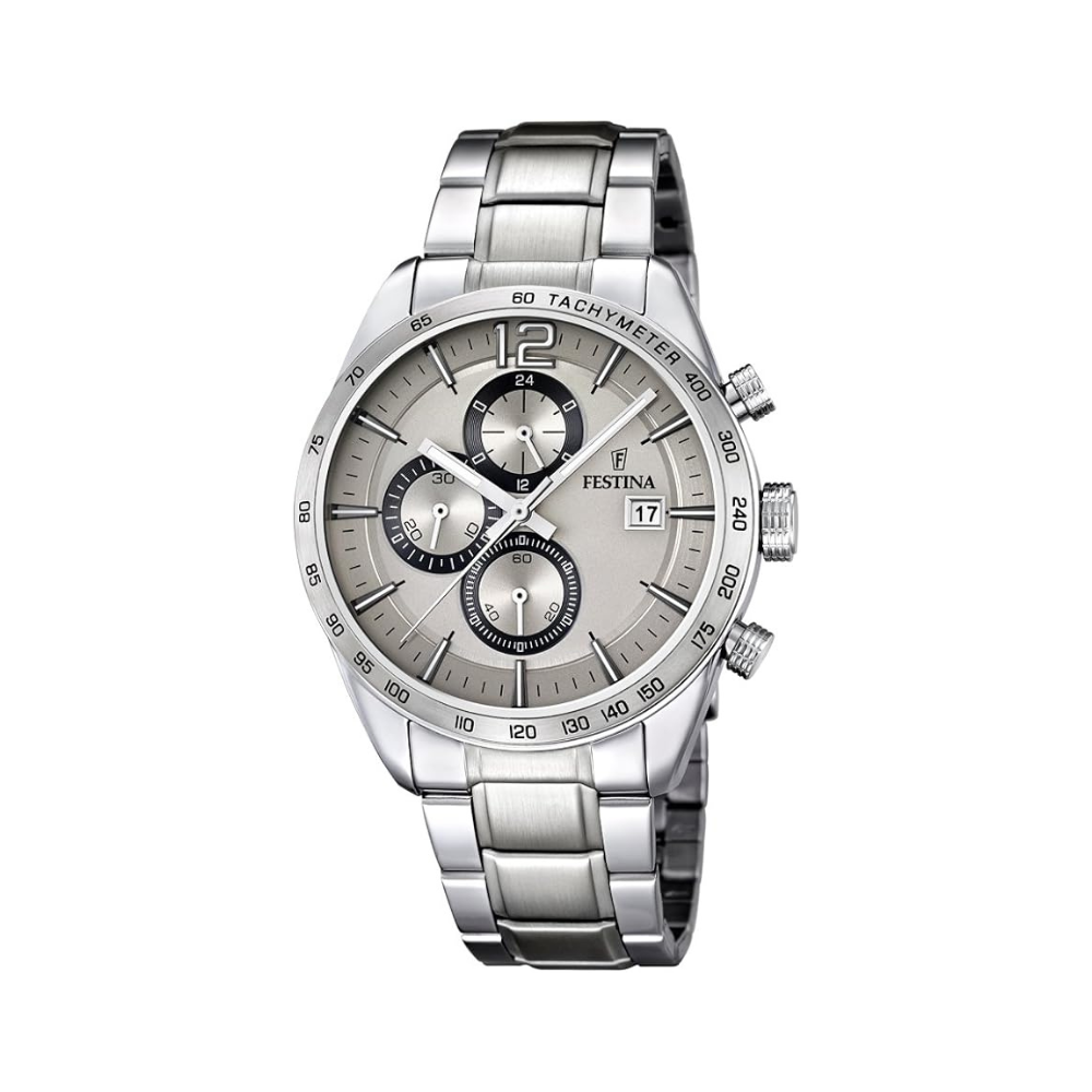 Festina Uomo Cronografo Argento con Cinturino in Acciaio F16759/2