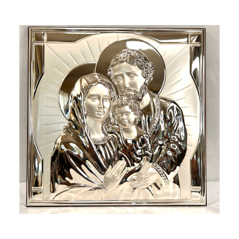 Icona Sacra Famiglia Ardè in argento - rif. 1735
