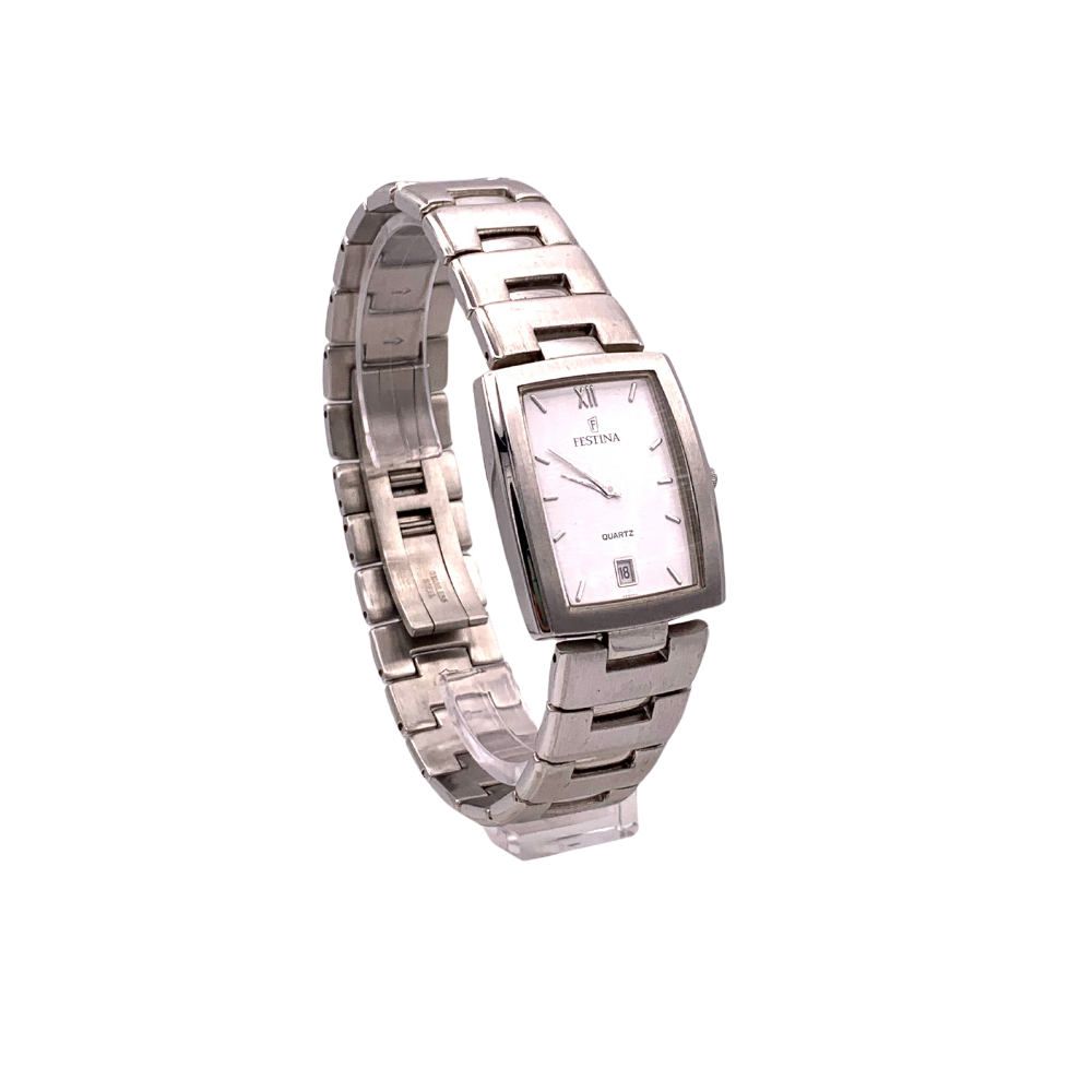 Festina Donna Solo Tempo Bianco con Cinturino in Acciaio F6620/1