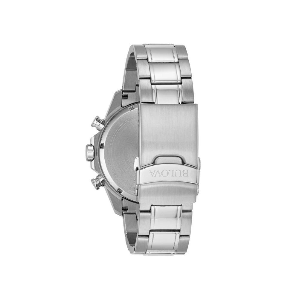Bulova Uomo Marine Star Sport Bianco con Cinturino in Acciaio 96B255