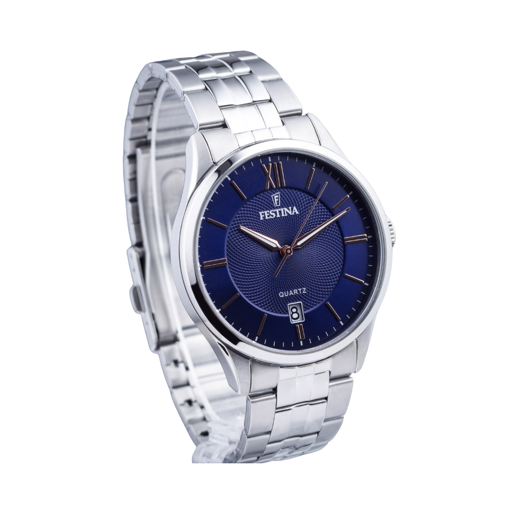 Festina Uomo Classics Blu con Cinturino in Acciaio F20425/5