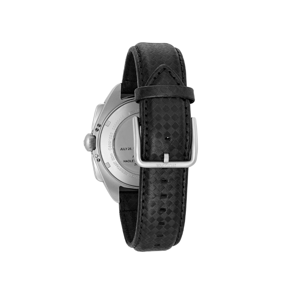 Bulova Uomo Lunar Pilot Nero con Cinturino in Acciaio 96B251
