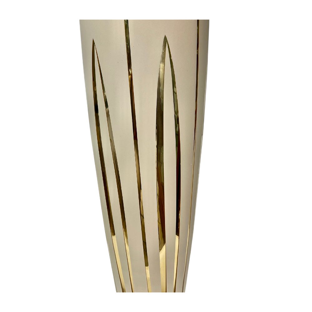 Vaso in vetro dipinto a mano - rif. 159/12