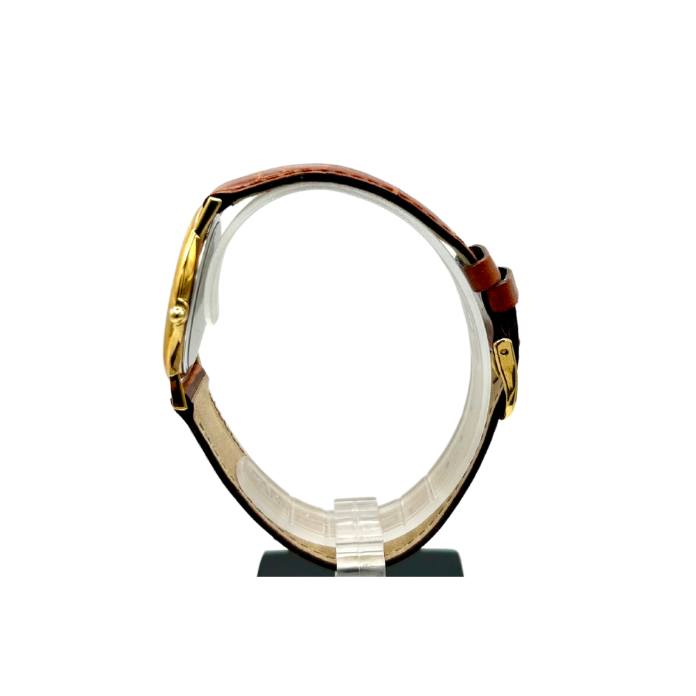 Roamer Uomo quarzo Blu con cinturino in pelle marrone 500957