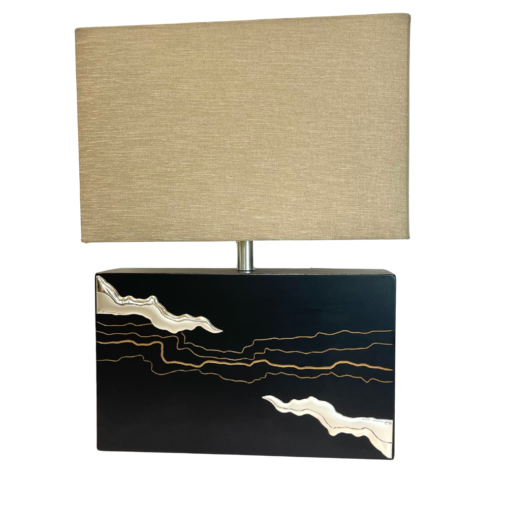 Lampada New Daniel in legno e argento - rif. 19530