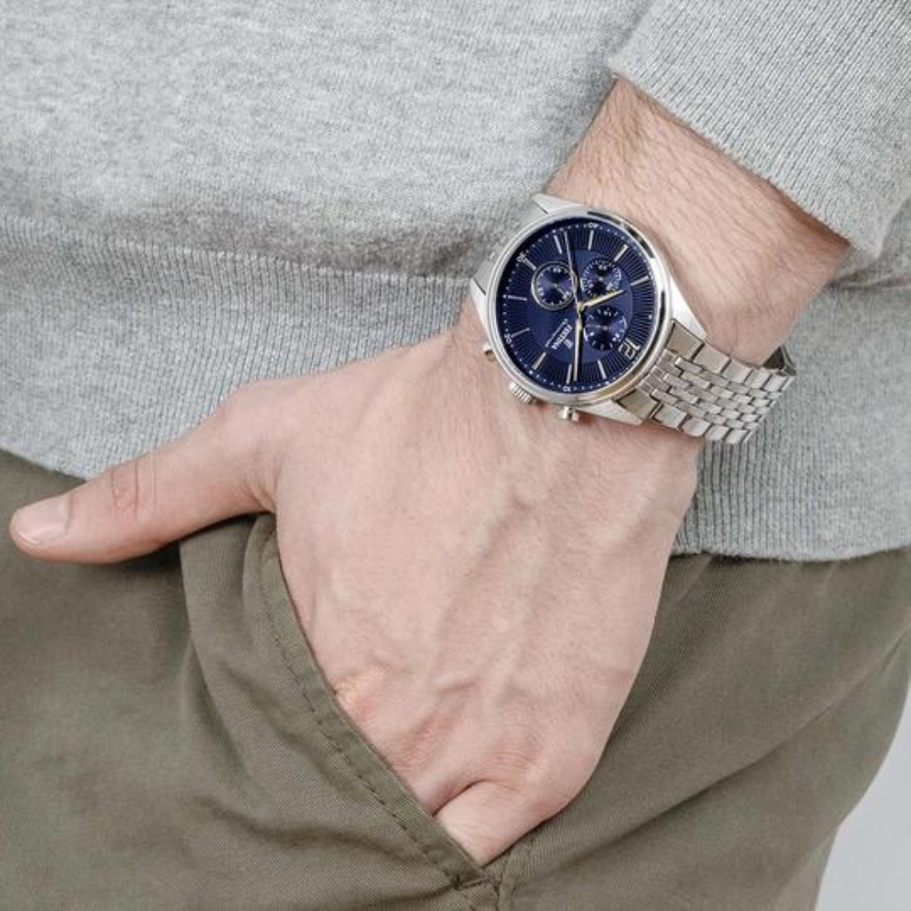 Festina Uomo Timeless Cronografo Blu con Cinturino in Acciaio F20285/3