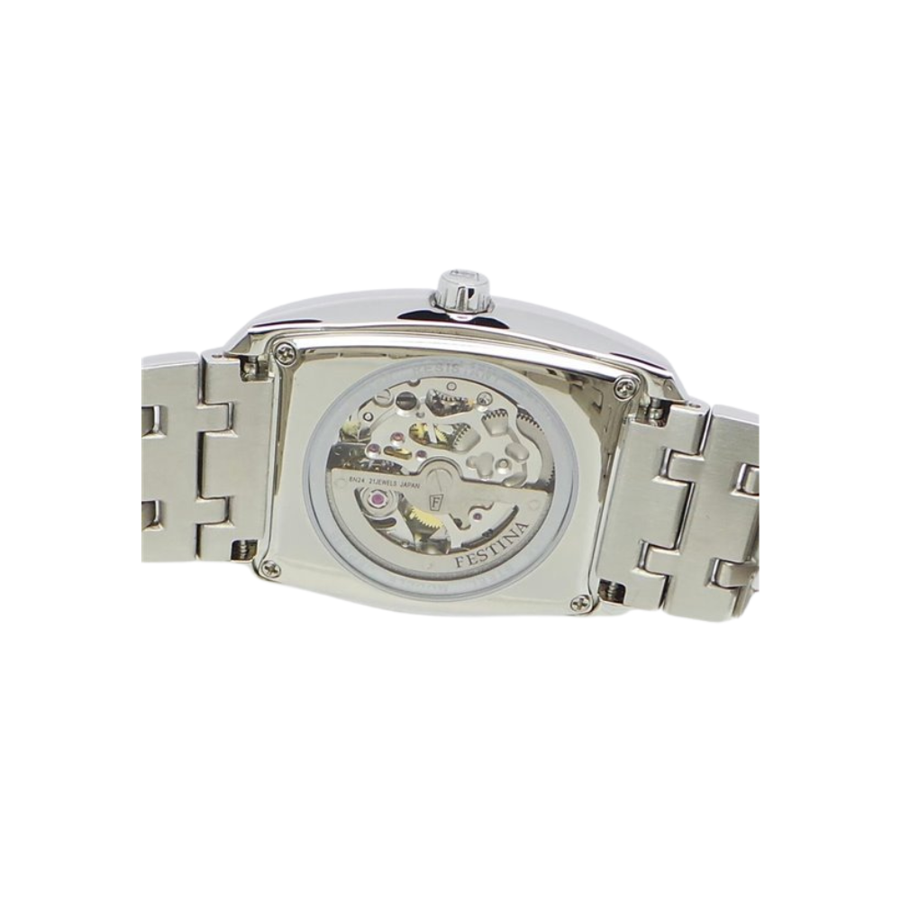 Festina Uomo Automatico Bianco con Cinturino in Acciaio F6755/D