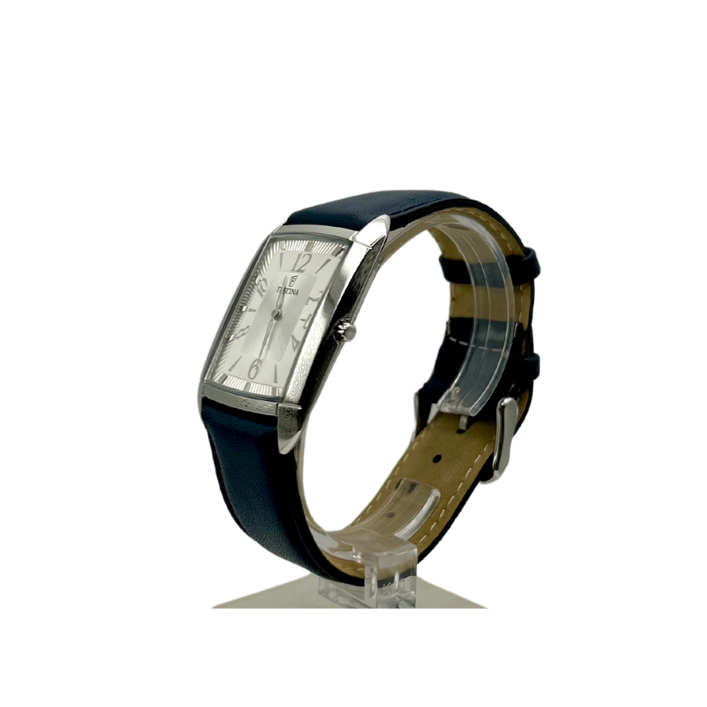 Festina Uomo Solo Tempo Bianco con Cinturino Blu in Pelle F6748