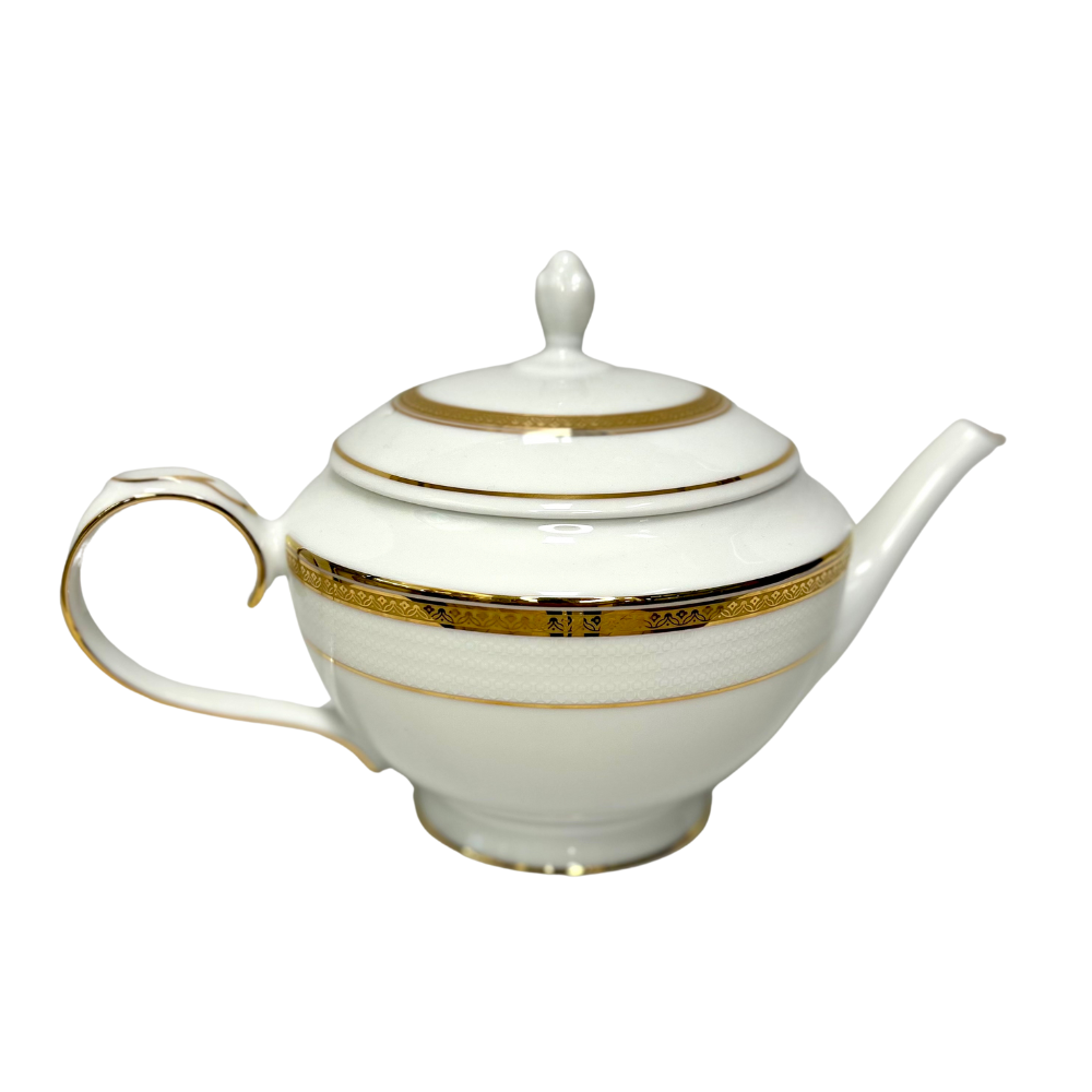 Servizio piatti e caffè Rosenberg filo oro Fine Porcelain Bardot Gold Collection Limoges