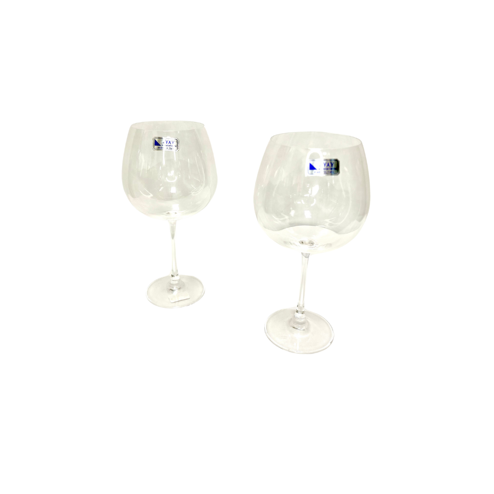 2 coppe per vino in cristallo made in Italy - rif. 02084
