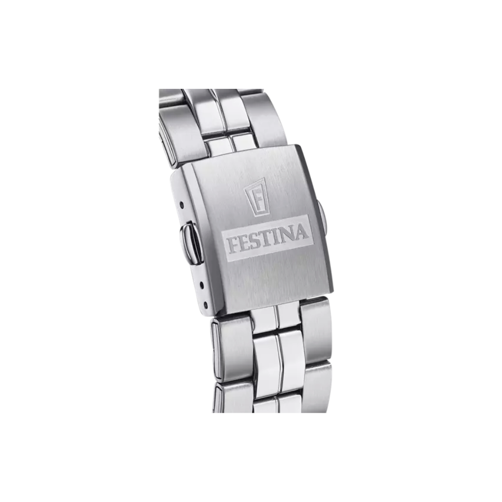 Festina Uomo Classics Bianco con Cinturino in Acciaio F20437/1