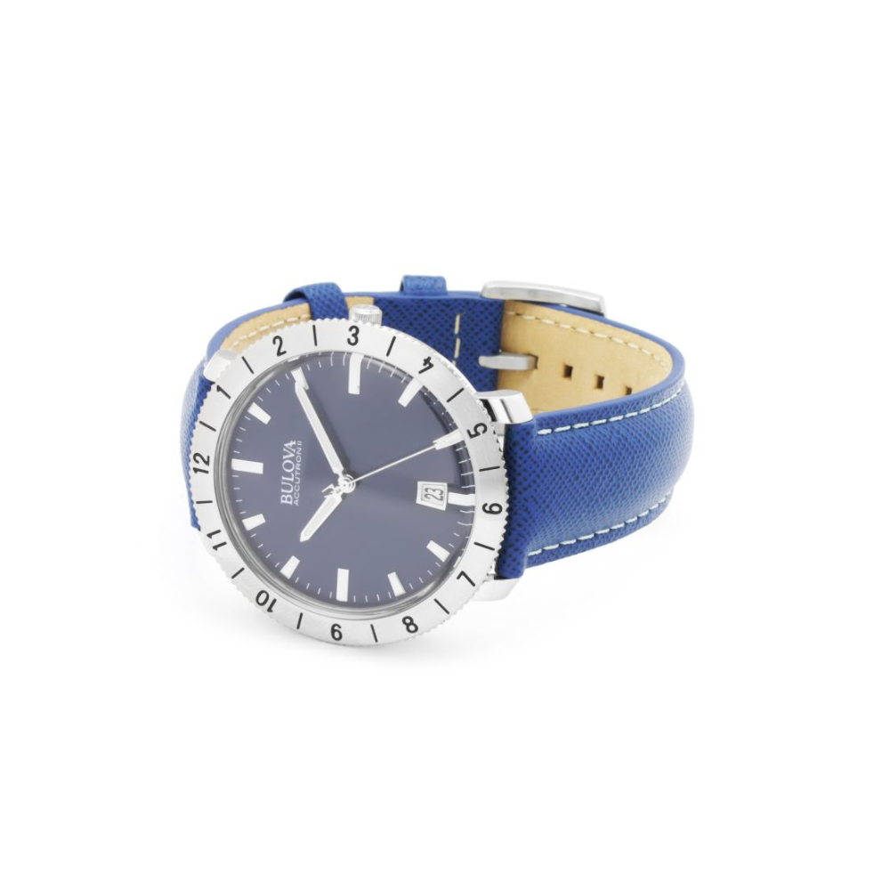 Bulova Donna Accutron II Blu con Cinturino Blu 96B204