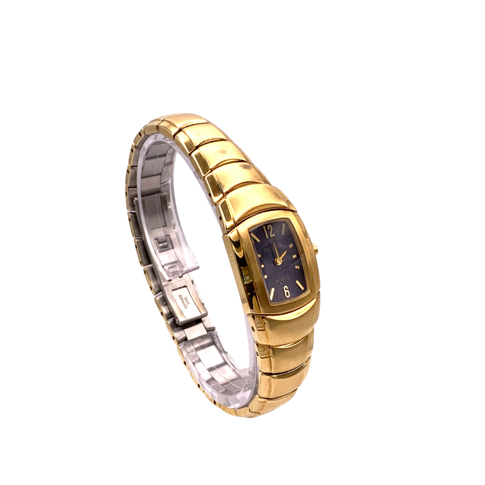 Festina Donna Solo Tempo Nero con Cinturino Placcato in Oro F6669/2