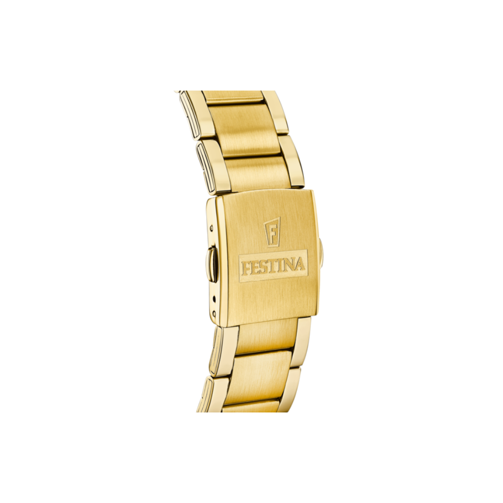 Festina Uomo Timeless Chronograph Bianco con Cinturino in Acciaio Inossidabile 316L F20633/1