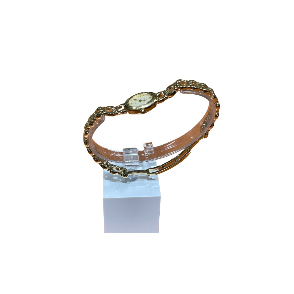 Festina Donna Solo Tempo Bianco con Cinturino in Acciaio Placcato in Oro F16161/2