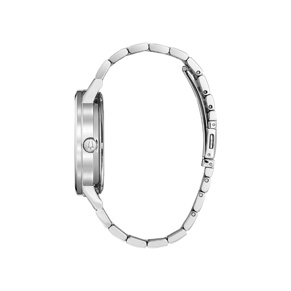 Bulova Uomo Clipper Automatic Nero con cinturino in acciaio 96C132