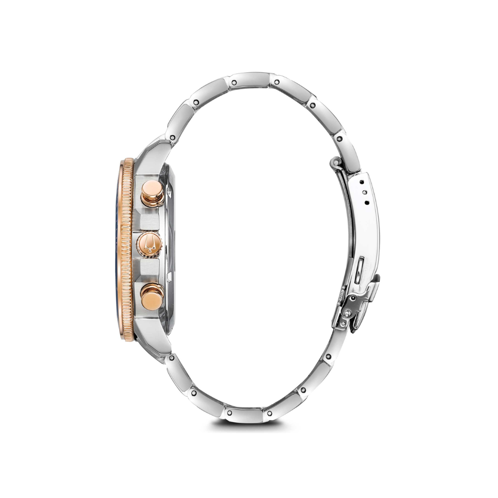 Bulova Uomo Marine Star Blu con Cinturino in Acciaio 98B301