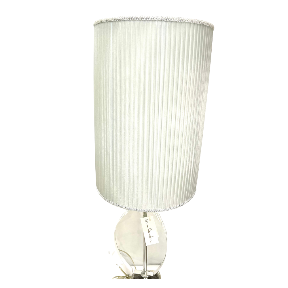 Lampada Linee d'Autore con base in cristallo e vetro lavorata a mano - rif. LILF606M