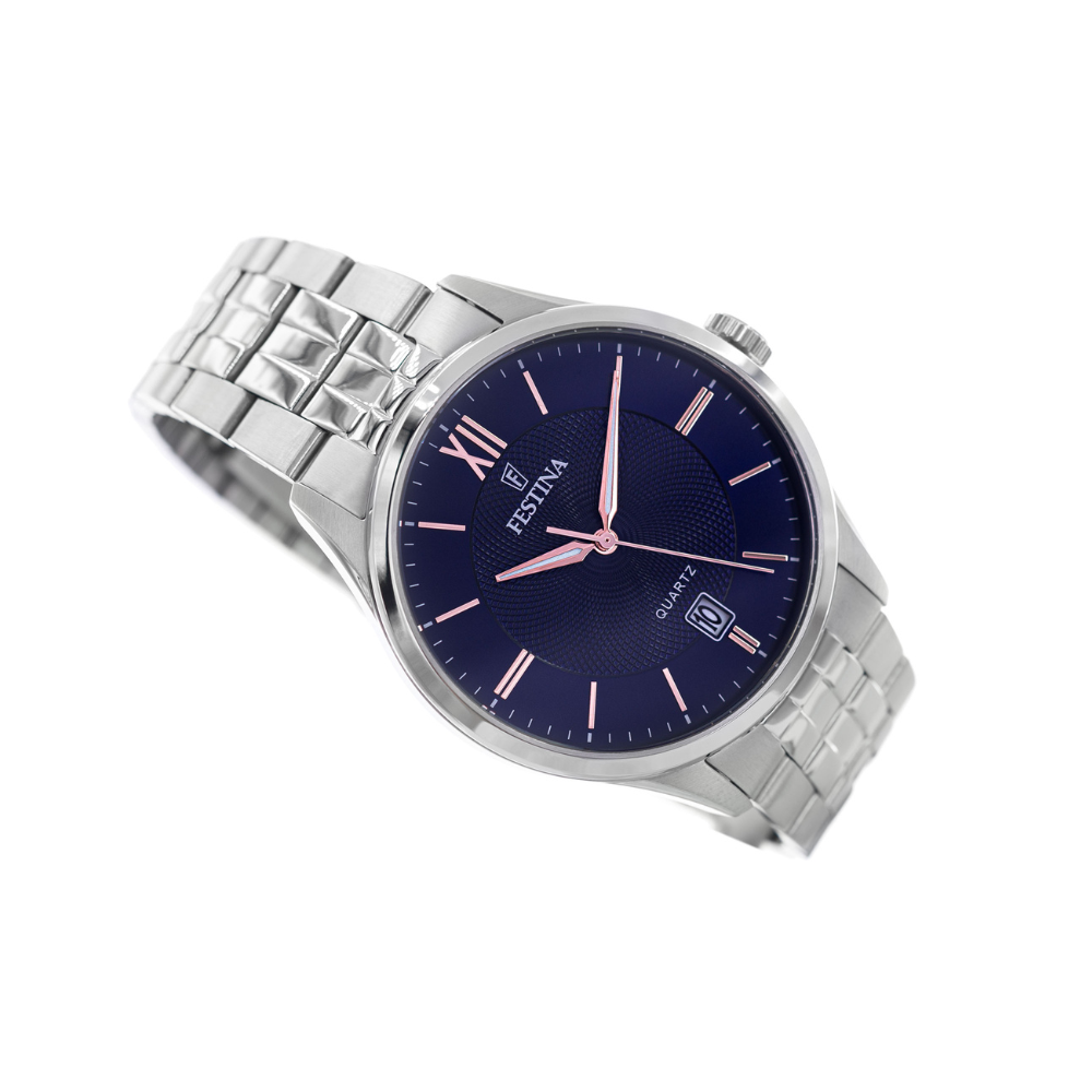 Festina Uomo Classics Blu con Cinturino in Acciaio F20425/5