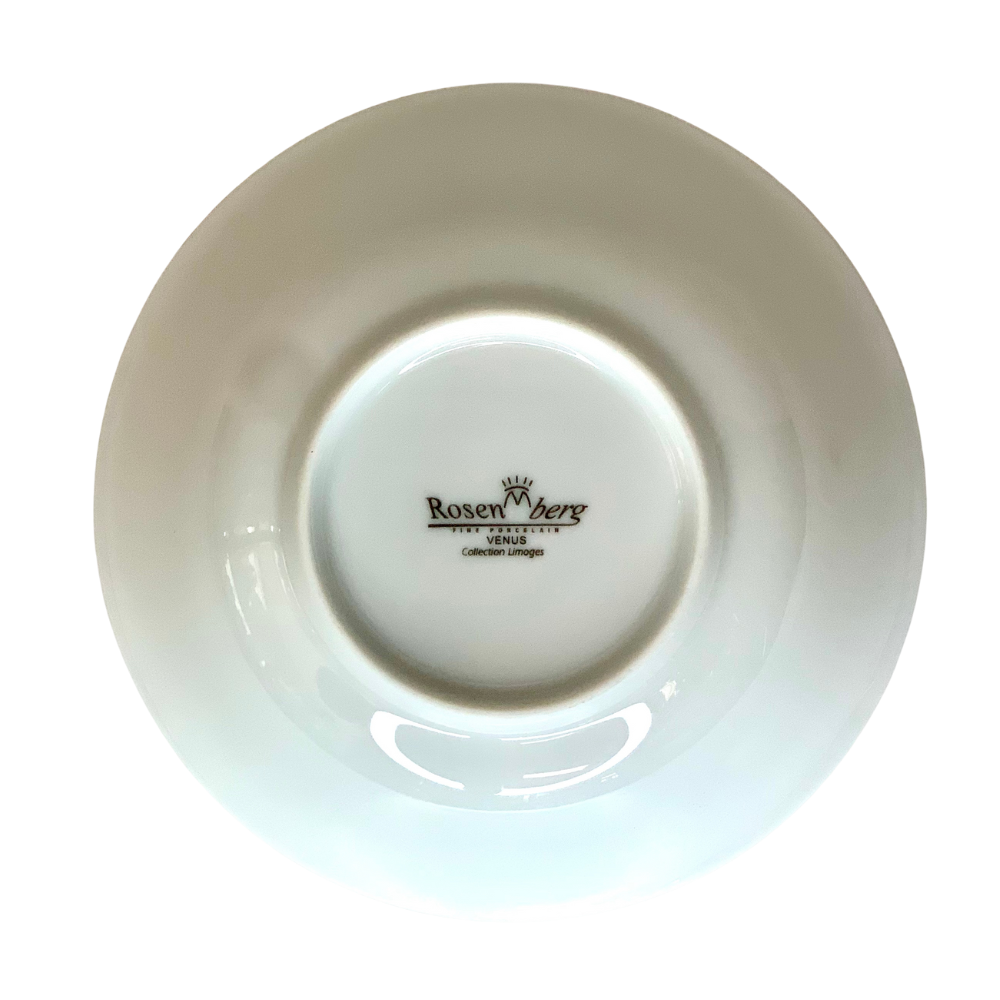 Servizio macedonia Rosenberg collection Limoges filo oro 13 pezzi