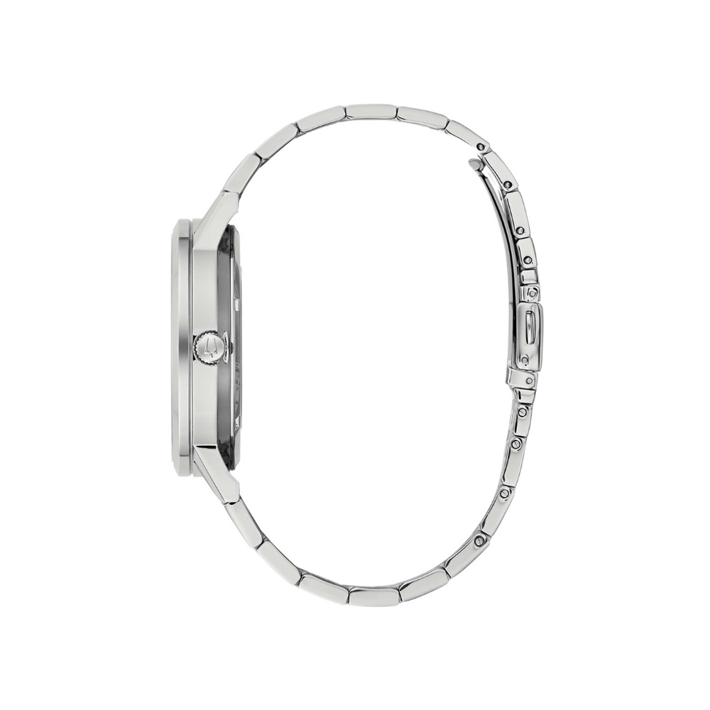 Bulova Uomo Clipper Open Automatic Nero con cinturino in acciaio 96A239