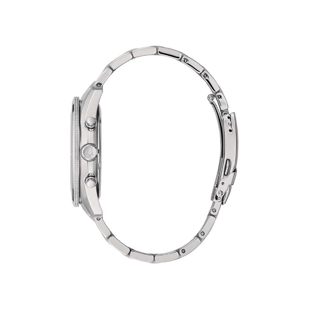 Bulova Uomo Marine Star Crono Nero con Cinturino in Acciaio 96B353