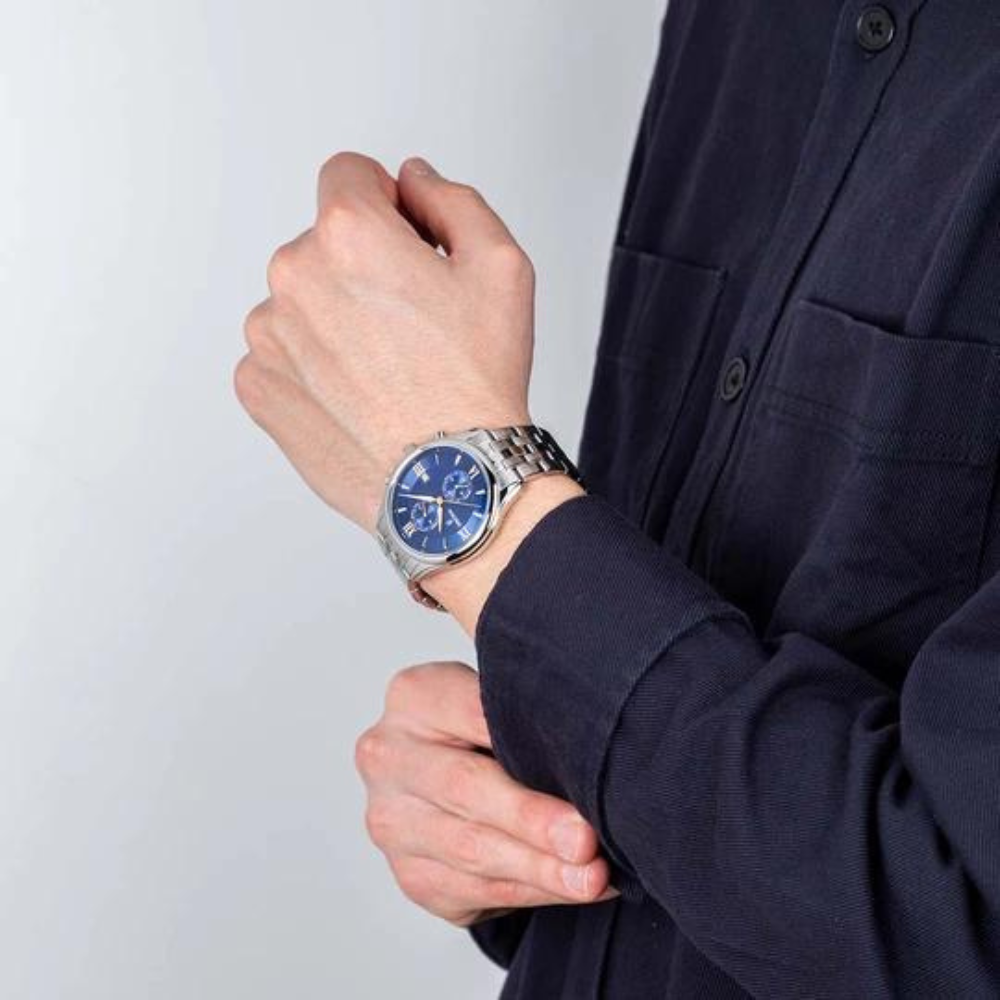 Festina Uomo Timeless Chronograph Blu con Cinturino in Acciaio F6854/6