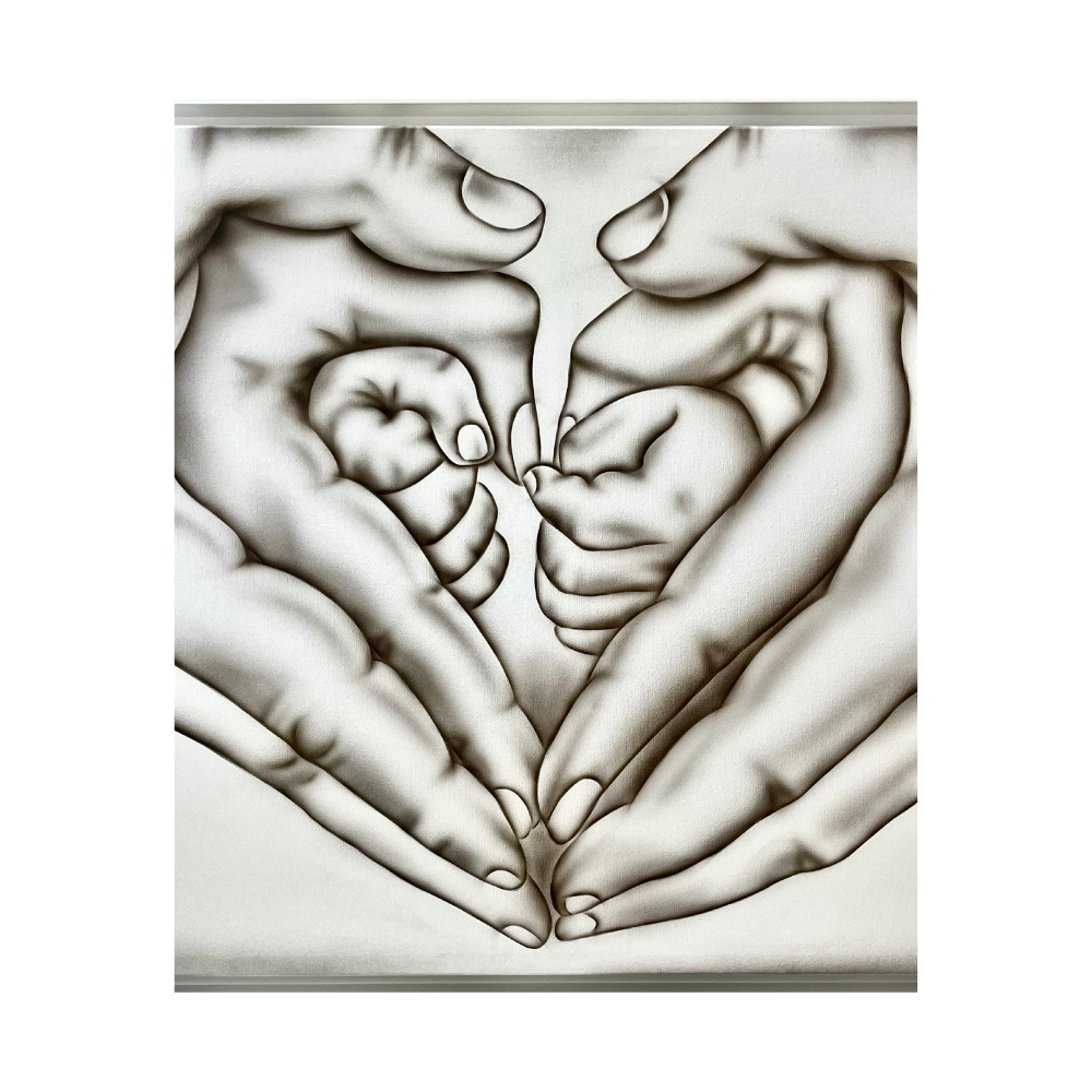 Quadro DECO ARTE in tela con cornice in legno dipinto a mano - rif. 433