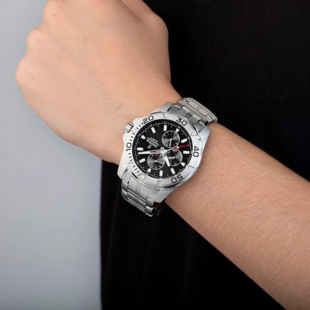 Festina Uomo Multifunzione Nero con Cinturino in Acciaio F20445/3