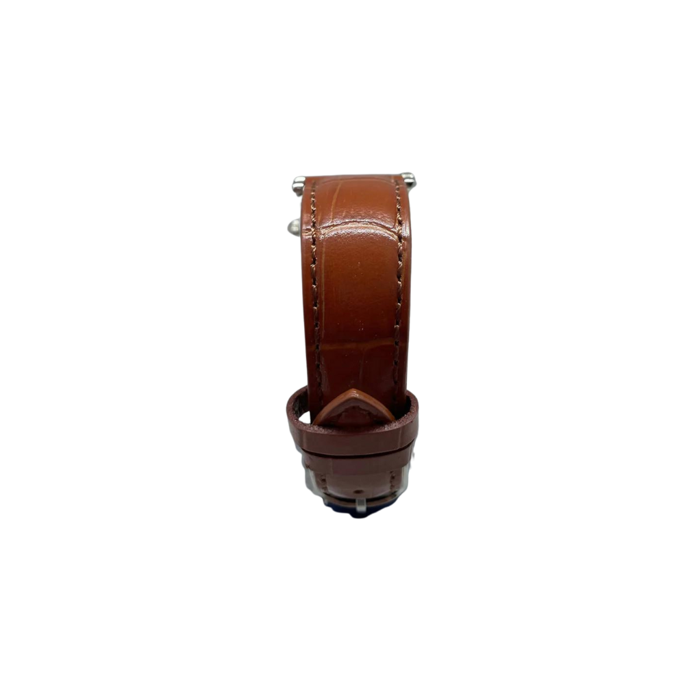Bulova Donna Blu con Cinturino Marrone in Pelle BC717