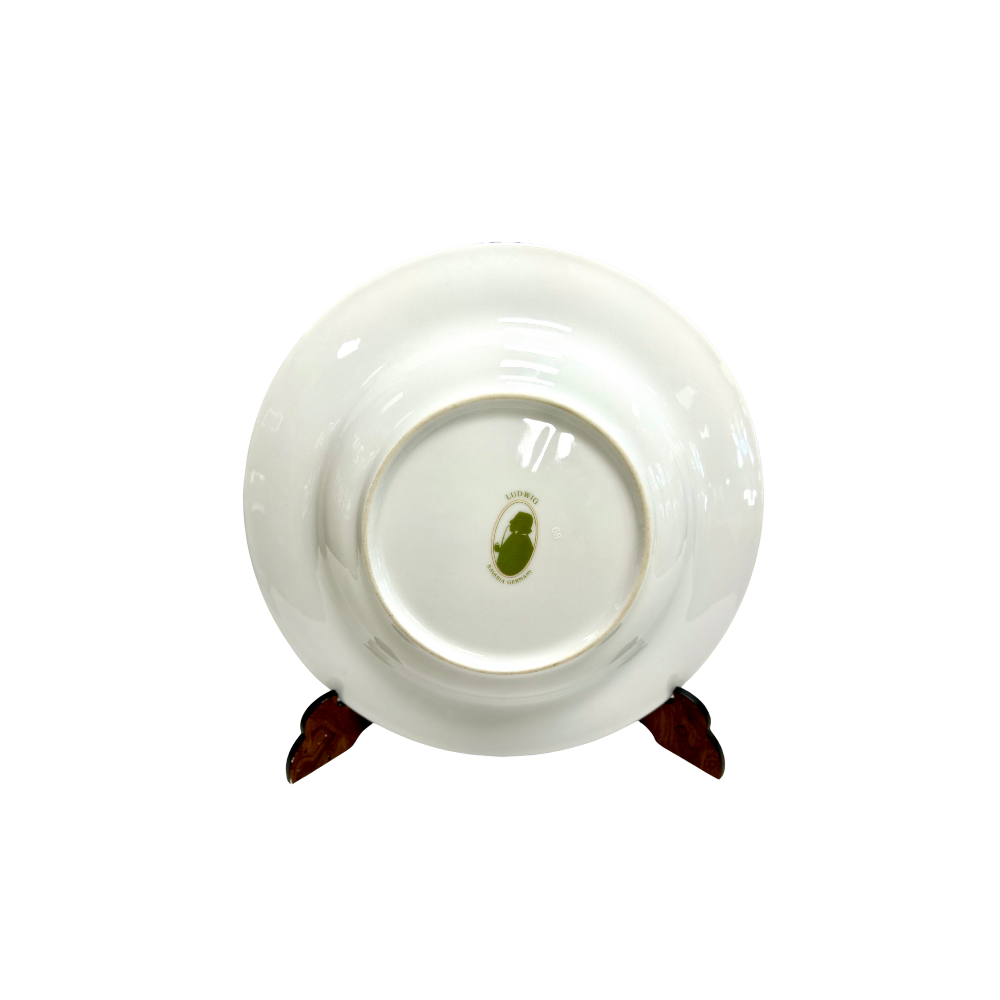 Servizio piatti Ludwig Bavaria Germany filo oro e cobalto - rif. 4922