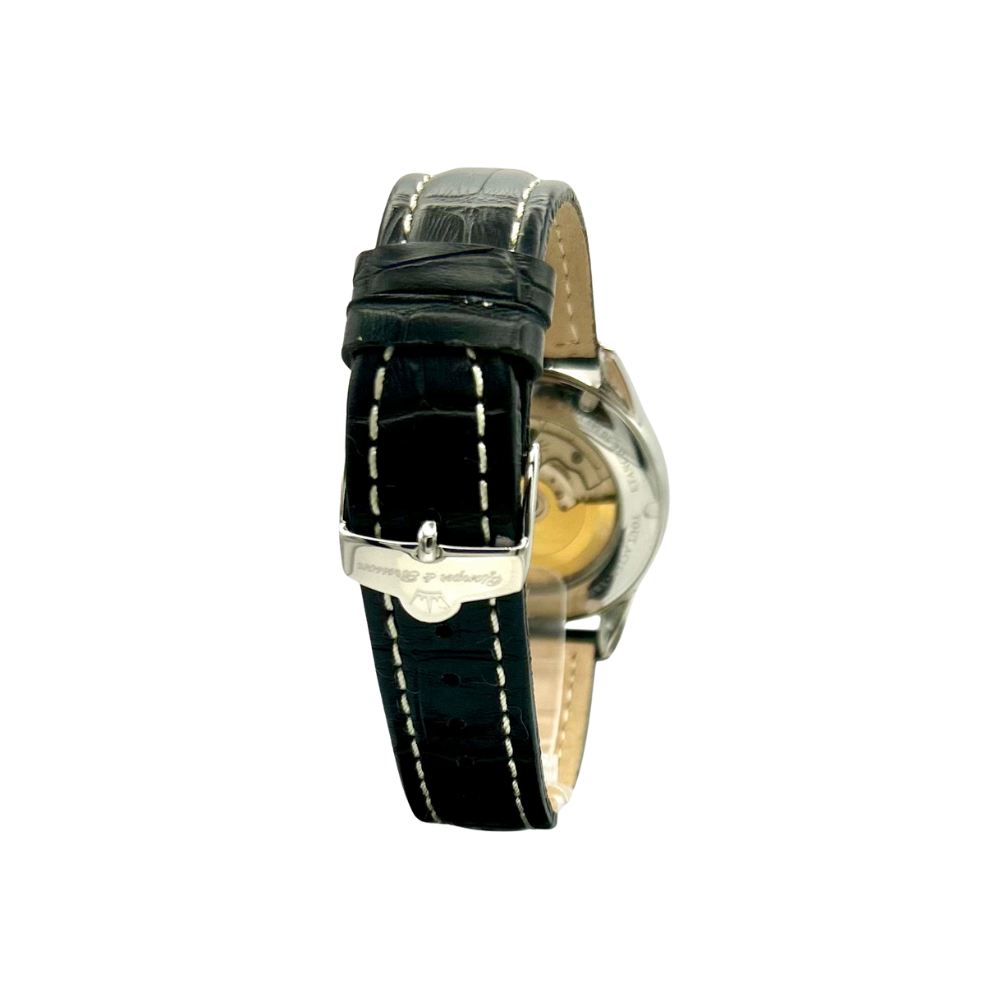 Yonger & Bresson Uomo automatico con cinturino in pelle nera - YBH8311K