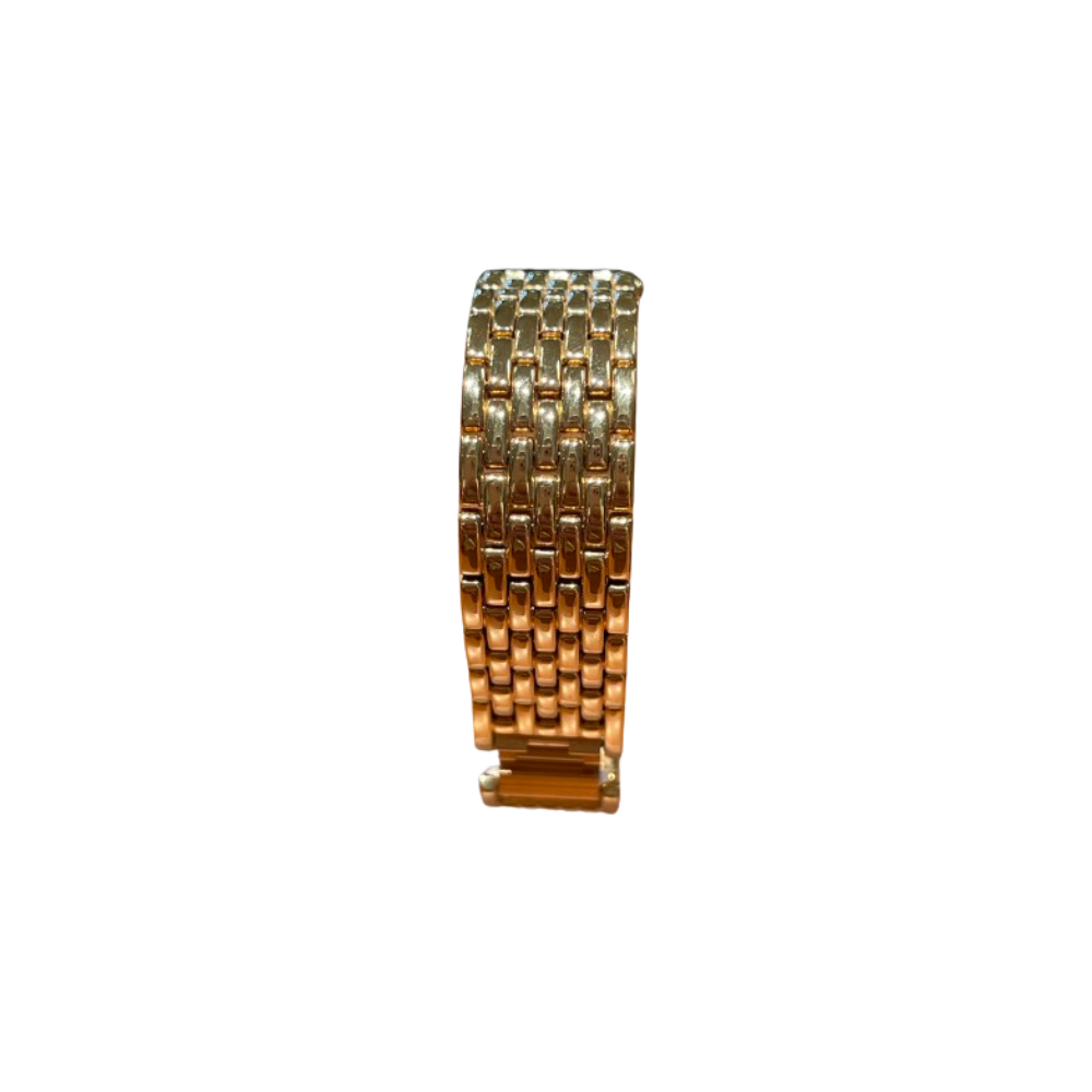 Bulova Donna Bianco con Cinturino Placcato in Oro 39882