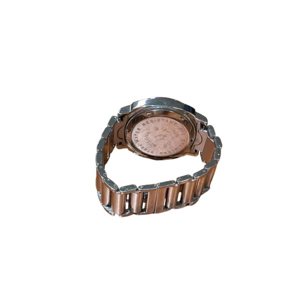 Bulova Uomo Cronografo Bianco con Cinturino in Acciaio JC1003