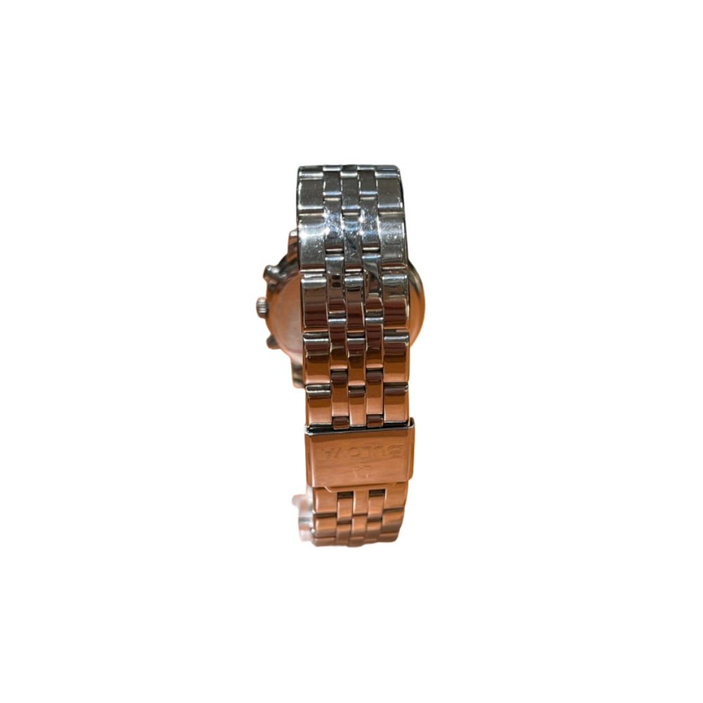 Bulova Uomo Cronografo Blu con Cinturino in Acciaio JC728