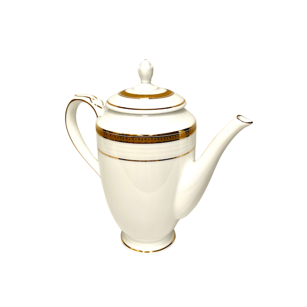 Servizio piatti e caffè Rosenberg filo oro Fine Porcelain Bardot Gold Collection Limoges