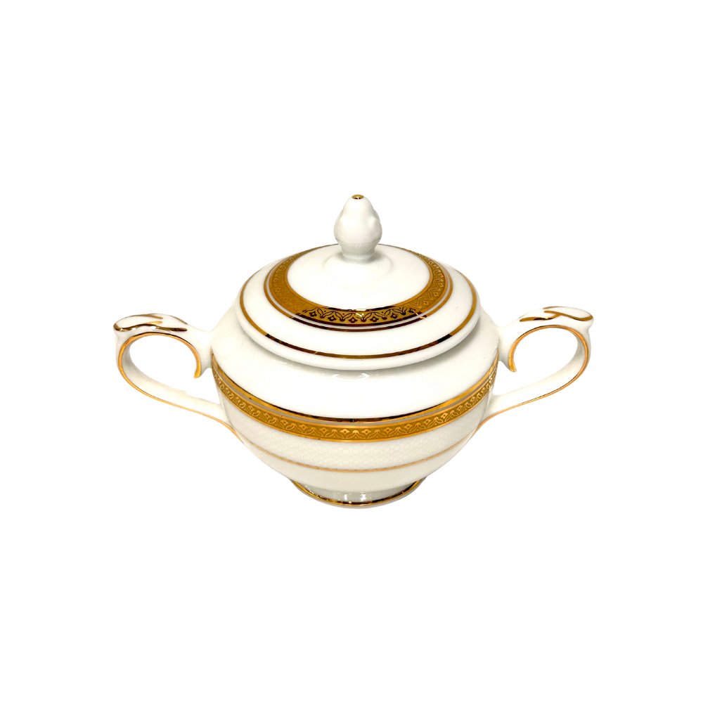 Servizio piatti e caffè Rosenberg filo oro Fine Porcelain Bardot Gold Collection Limoges