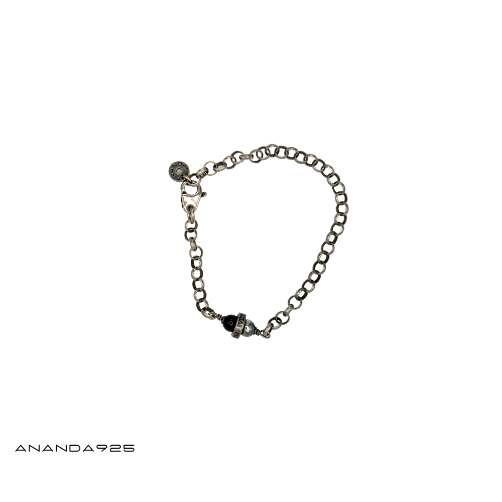 Bracciale Ananda925 in argento con pietra dura Rif. A-BR201.N3