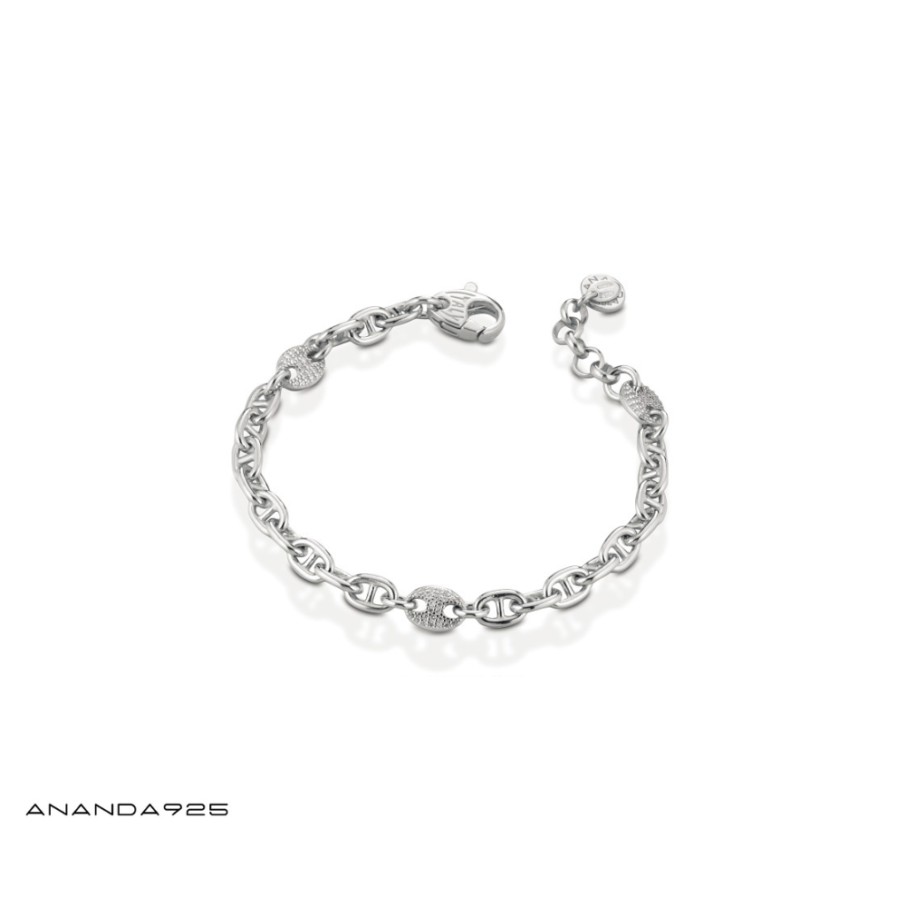Bracciale Ananda925 maglia marina Rif. A-BR372B
