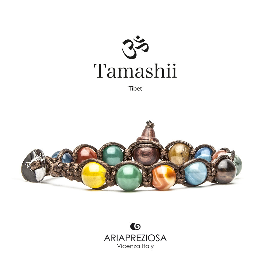 Tamashii unisex Agata Striata mix color