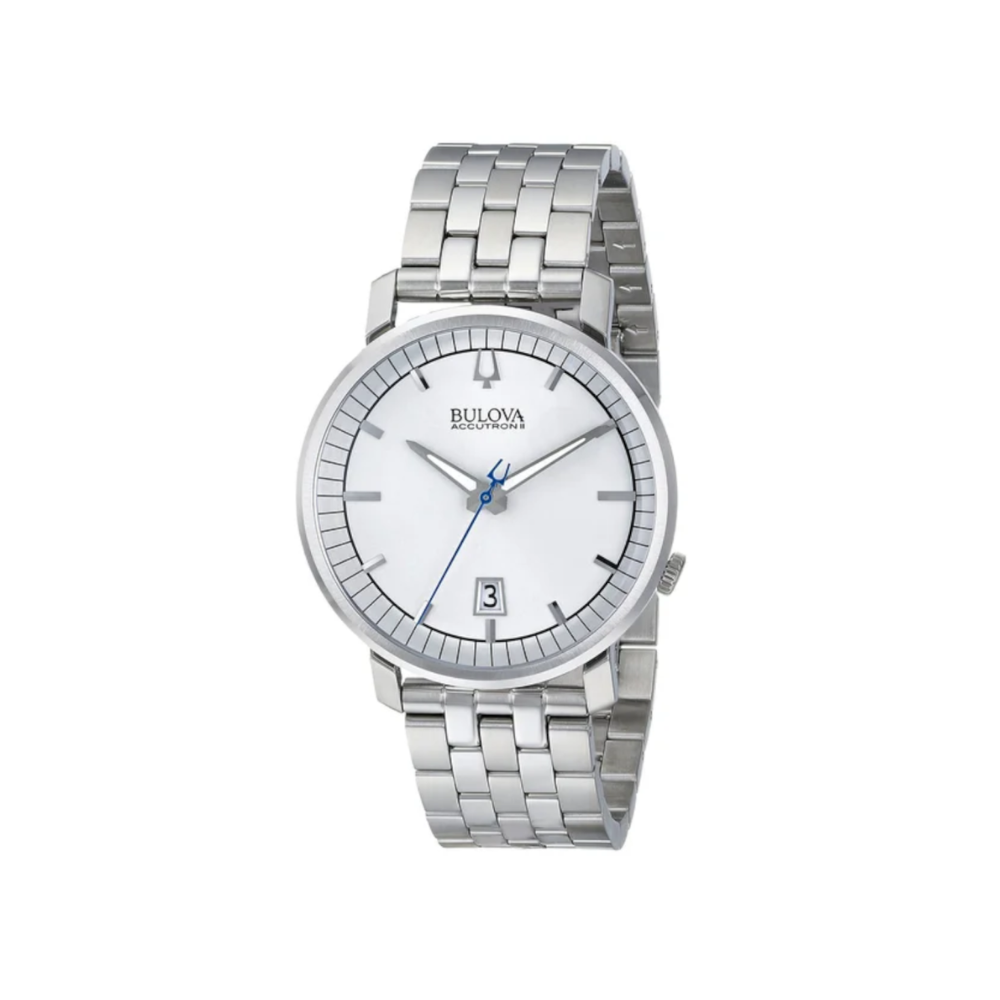 Bulova Uomo Accutron II Bianco con cinturino in acciaio 96B216