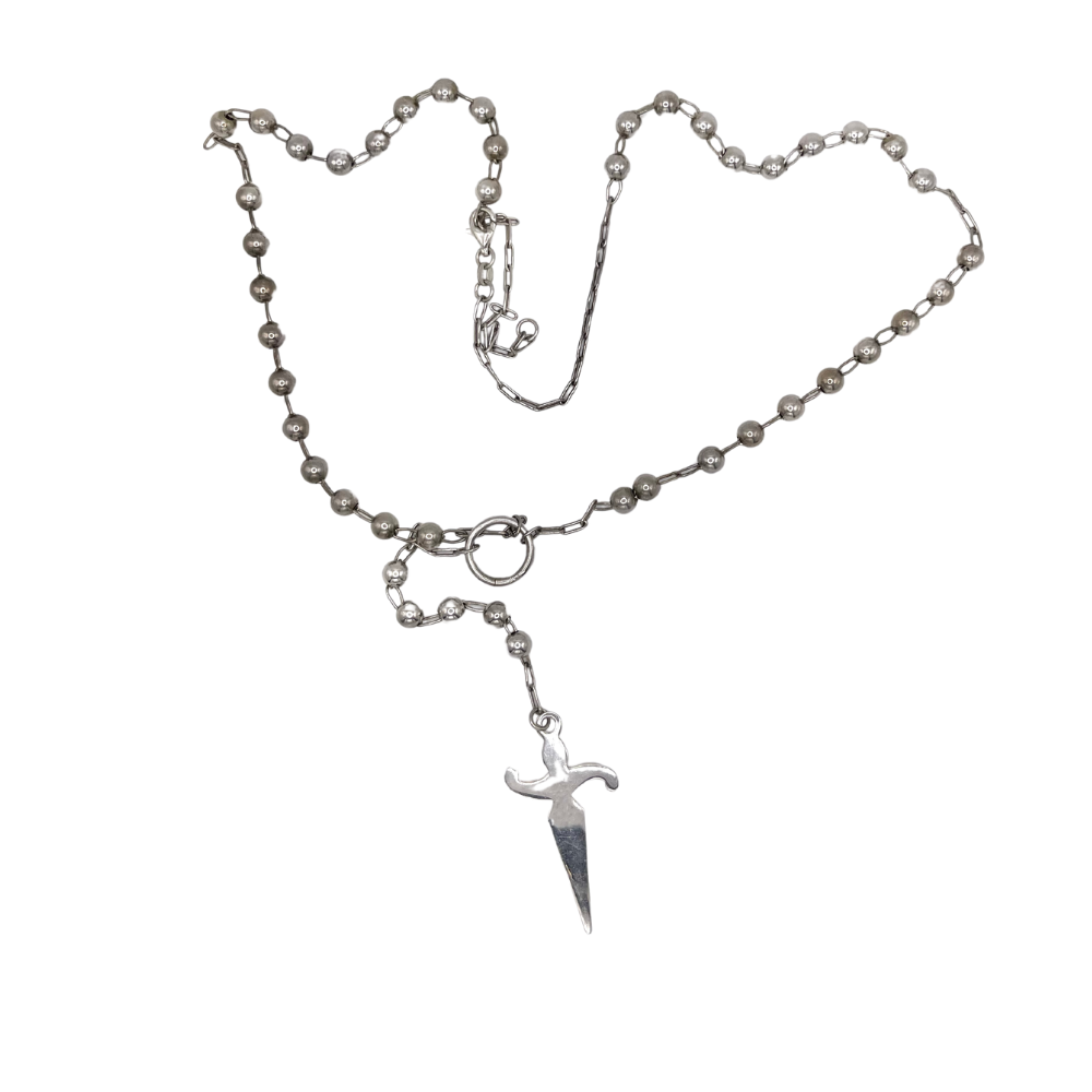 Collana in argento con Croce stilizzata - C4012E