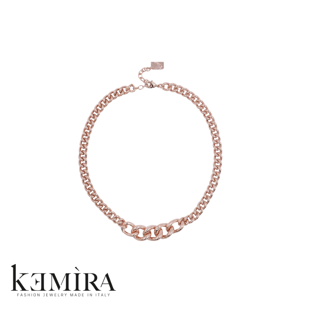 Collana Donna Kemira in galvanica rodio e rosè. Rif. KDC29/3