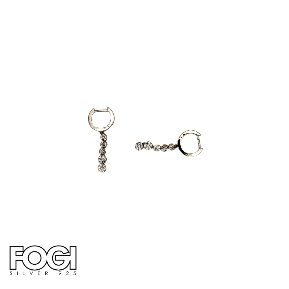 Orecchini Donna Fogi Silver 925 con pietre crystal Rif. BAO37/1/1C